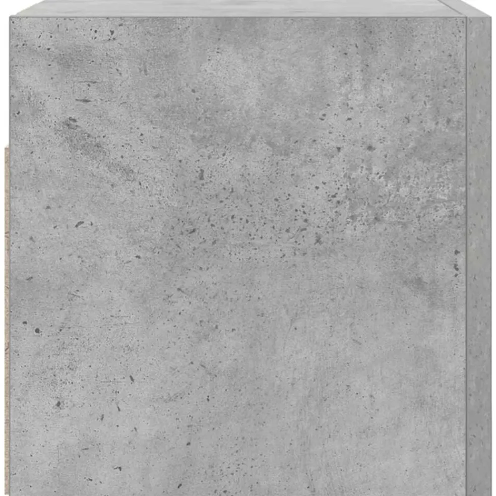 vidaXL Mueble de salón de pared gris hormigón 30,5x30x30 cm Gris hormigón Discount