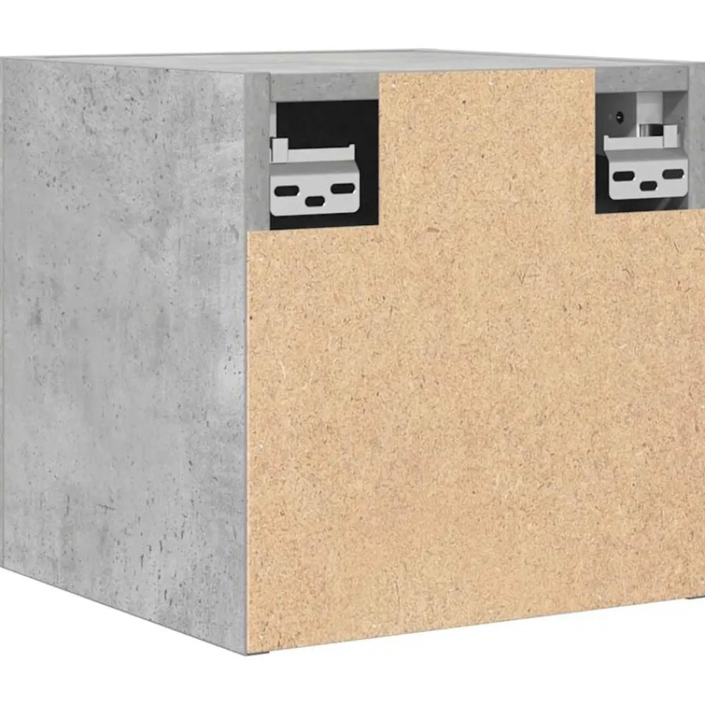 vidaXL Mueble de salón de pared gris hormigón 30,5x30x30 cm Gris hormigón Discount