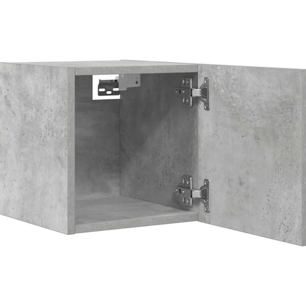 vidaXL Mueble de salón de pared gris hormigón 30,5x30x30 cm Gris hormigón Discount