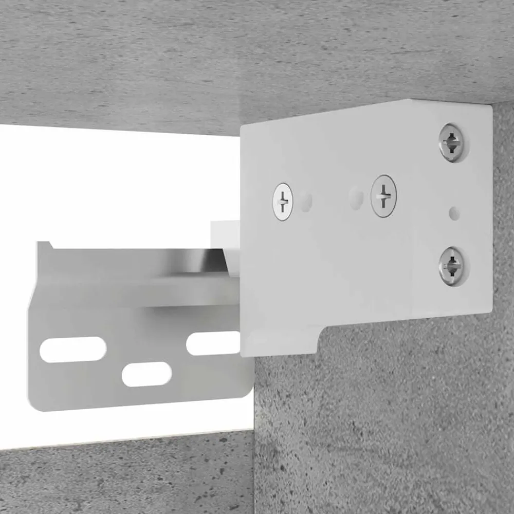 vidaXL Mueble de salón de pared gris hormigón 30,5x30x30 cm Gris hormigón Discount