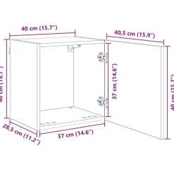 vidaXL Mueble de TV 4 pcs Madera de ingeniería Madera envejecida Clearance