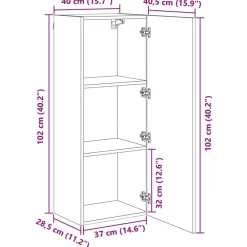 vidaXL Mueble de TV 4 pcs Madera de ingeniería Madera envejecida Clearance