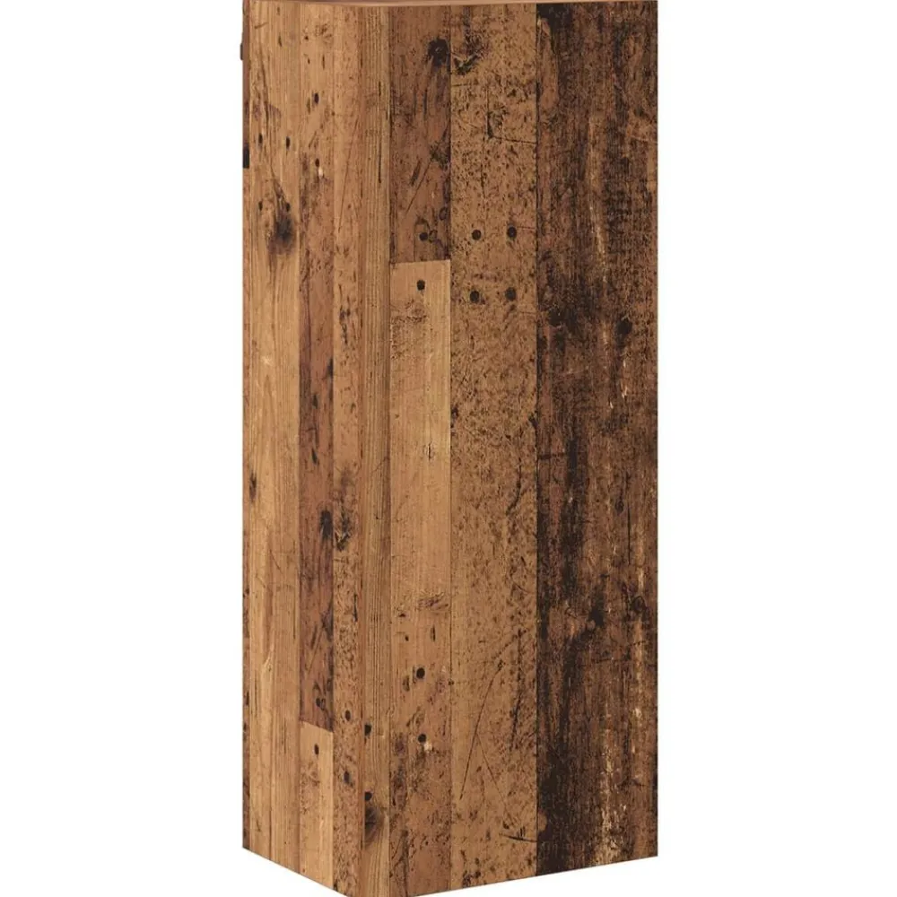 vidaXL Mueble de TV 4 pcs Madera de ingeniería Madera envejecida Clearance