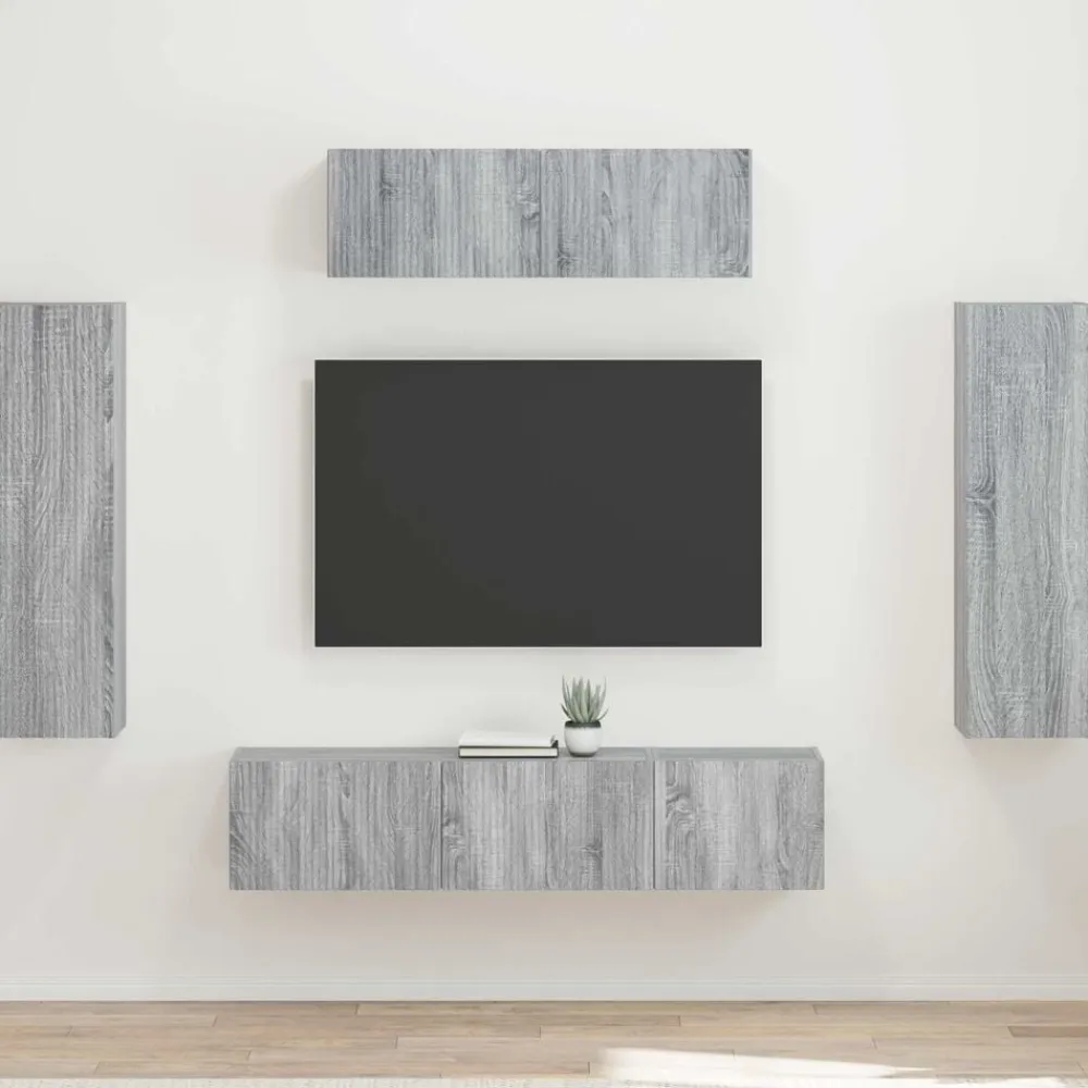 vidaXL Muebles Tv-Mueble de TV 5 pcs