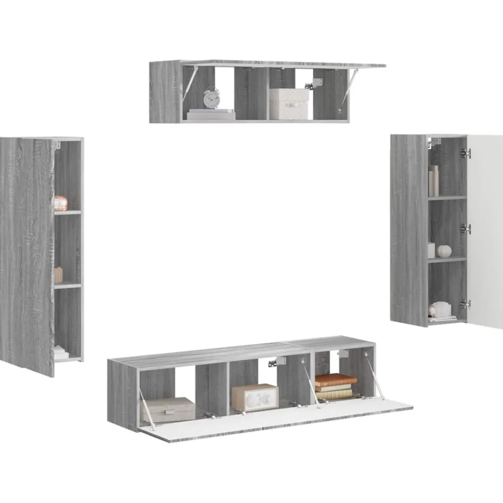 vidaXL Muebles Tv-Mueble de TV 5 pcs