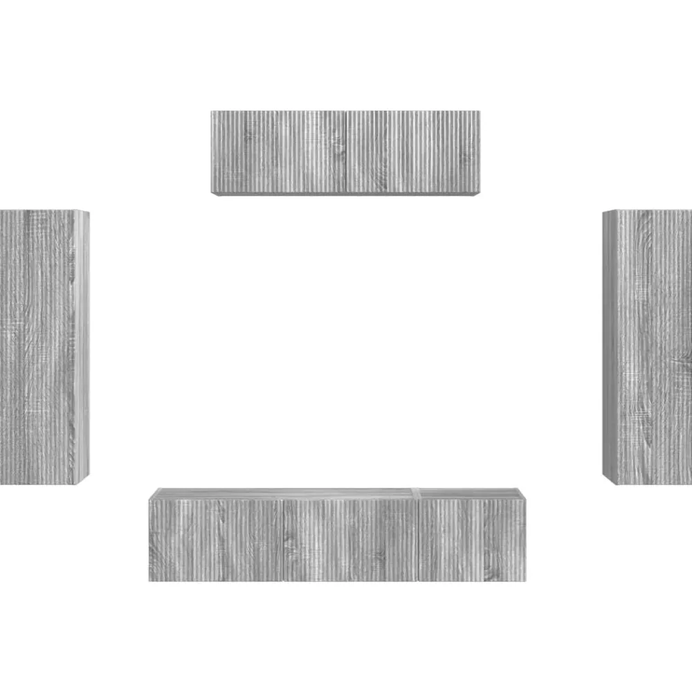 vidaXL Muebles Tv-Mueble de TV 5 pcs