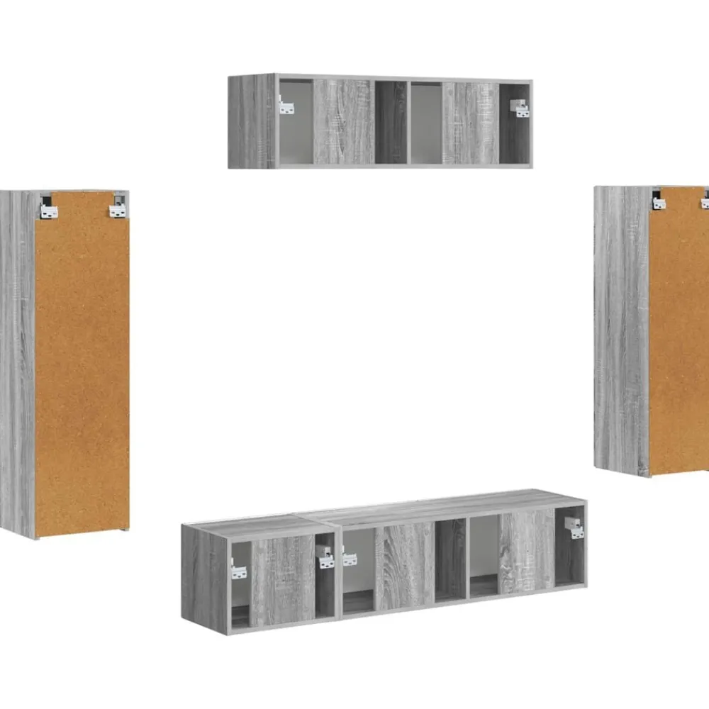 vidaXL Muebles Tv-Mueble de TV 5 pcs