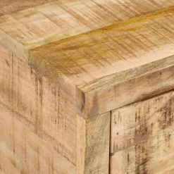 vidaXL Muebles Tv-Mueble de TV (118-200) x 30x40 cm Madera maciza Mango