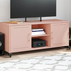 vidaXL Muebles Tv-Mueble de TV acero 100,5x39x43,5 cm
