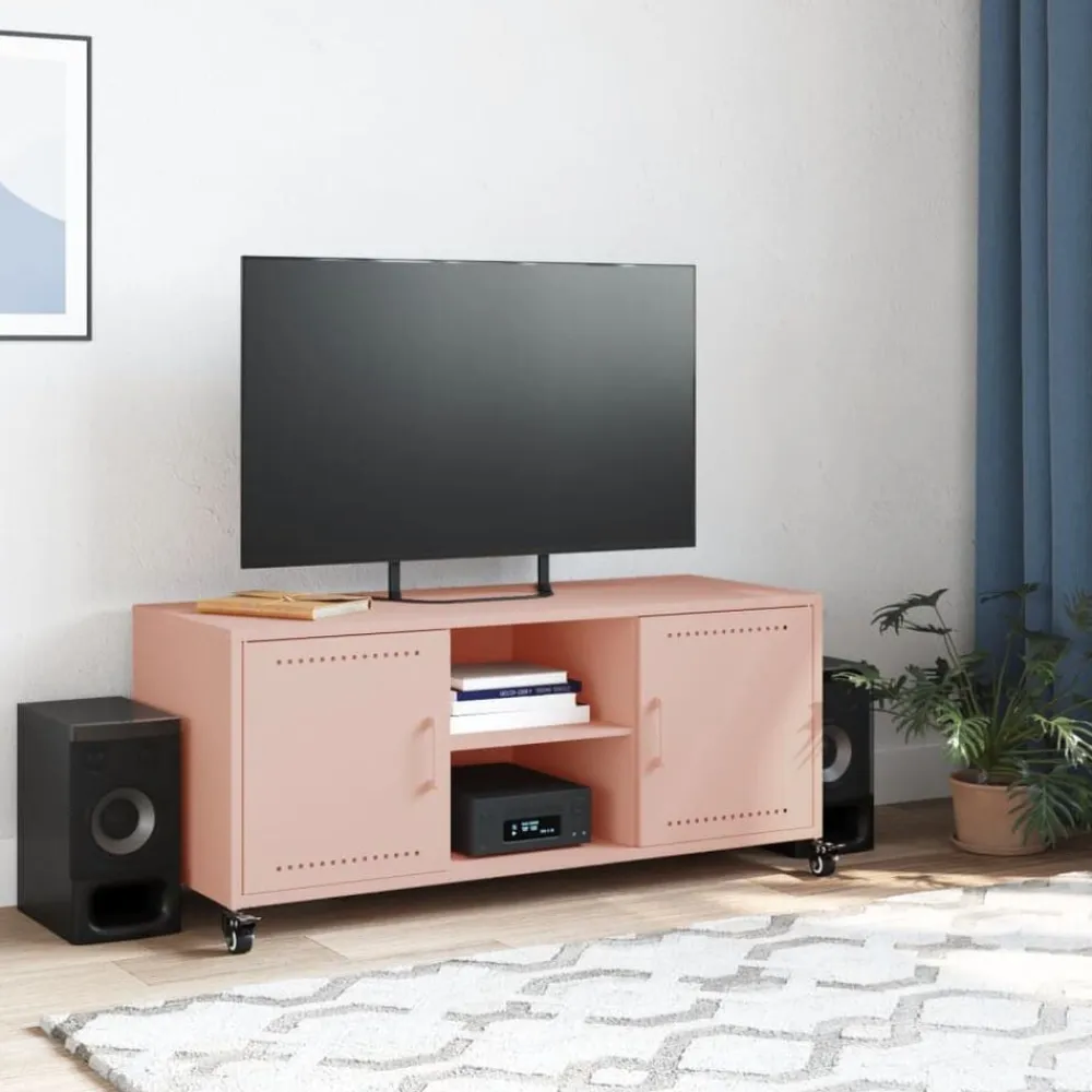 vidaXL Muebles Tv-Mueble de TV acero 100,5x39x43,5 cm