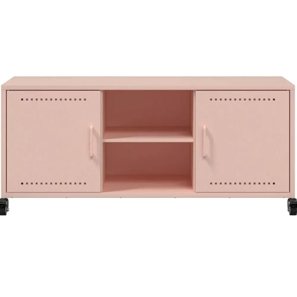 vidaXL Muebles Tv-Mueble de TV acero 100,5x39x43,5 cm