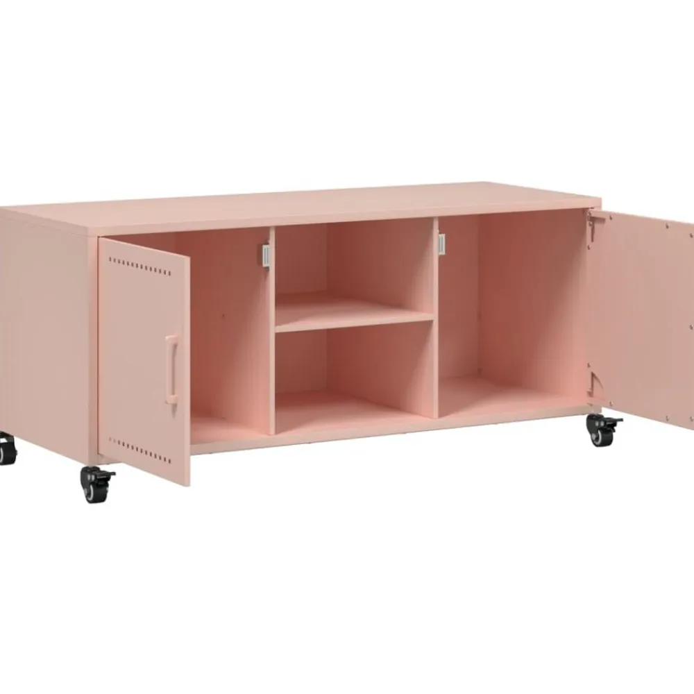 vidaXL Muebles Tv-Mueble de TV acero 100,5x39x43,5 cm