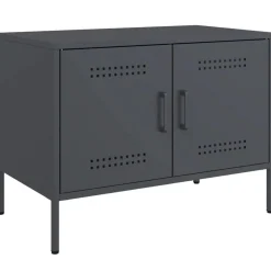 vidaXL Mueble de TV acero gris 68x39x50,5 cm Antracita Outlet