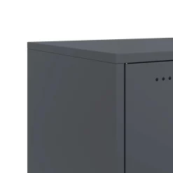 vidaXL Muebles Tv-Mueble de TV acero gris 100,5x39x43,5 cm