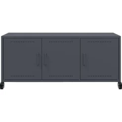 vidaXL Muebles Tv-Mueble de TV acero gris 100,5x39x43,5 cm