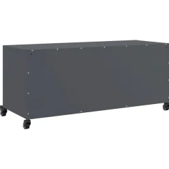vidaXL Muebles Tv-Mueble de TV acero gris 100,5x39x43,5 cm