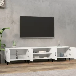 vidaXL Mueble de TV 180x31,5x40 cm madera de ingeniería Blanco Sale