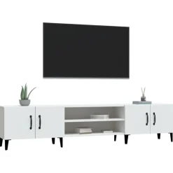 vidaXL Mueble de TV 180x31,5x40 cm madera de ingeniería Blanco Sale