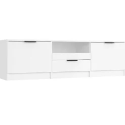 vidaXL Mueble de TV 140x35x40 cm madera de ingeniería Blanco