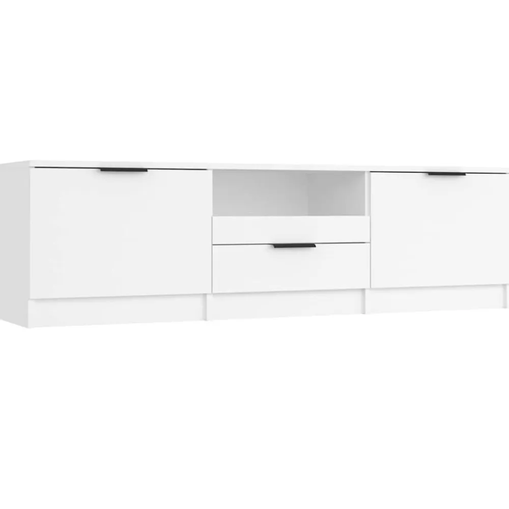 vidaXL Mueble de TV 140x35x40 cm madera de ingeniería Blanco