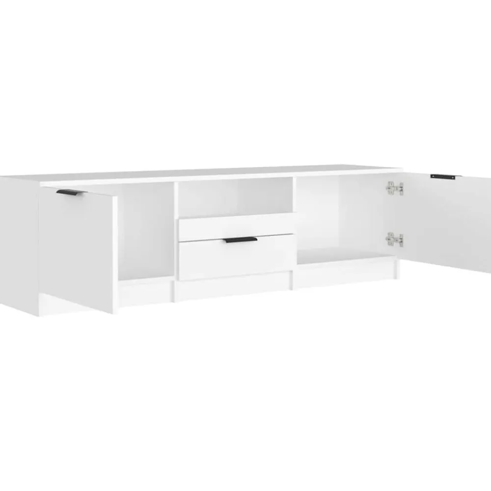 vidaXL Mueble de TV 140x35x40 cm madera de ingeniería Blanco