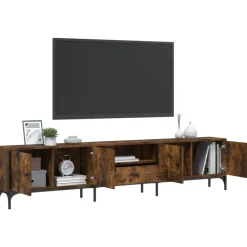 vidaXL Muebles Tv-Mueble de TV cajón madera ingeniería 200x25x44 cm