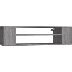 vidaXL Mueble de TV colgante madera contrachapada gris 100x30x26,5 cm Gris sonoma Hot