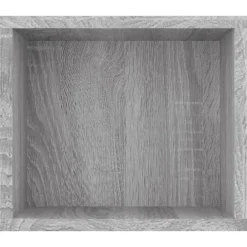 vidaXL Mueble de TV colgante madera contrachapada gris 100x30x26,5 cm Gris sonoma Hot