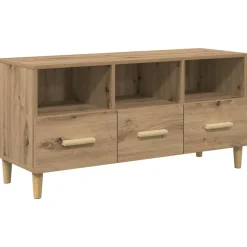 vidaXL Mueble de TV con cajón Roble Artesanal 102 x 36 x 50 cm Roble artisan Discount