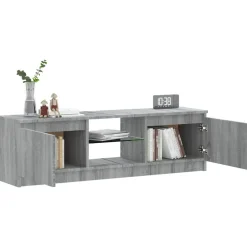vidaXL Muebles Tv-Mueble de TV con luces LED 120x30x36 cm