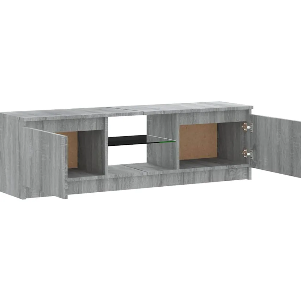 vidaXL Muebles Tv-Mueble de TV con luces LED 120x30x36 cm