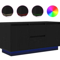 vidaXL Muebles Tv-Mueble de TV con luces LED 100x41x50 cm