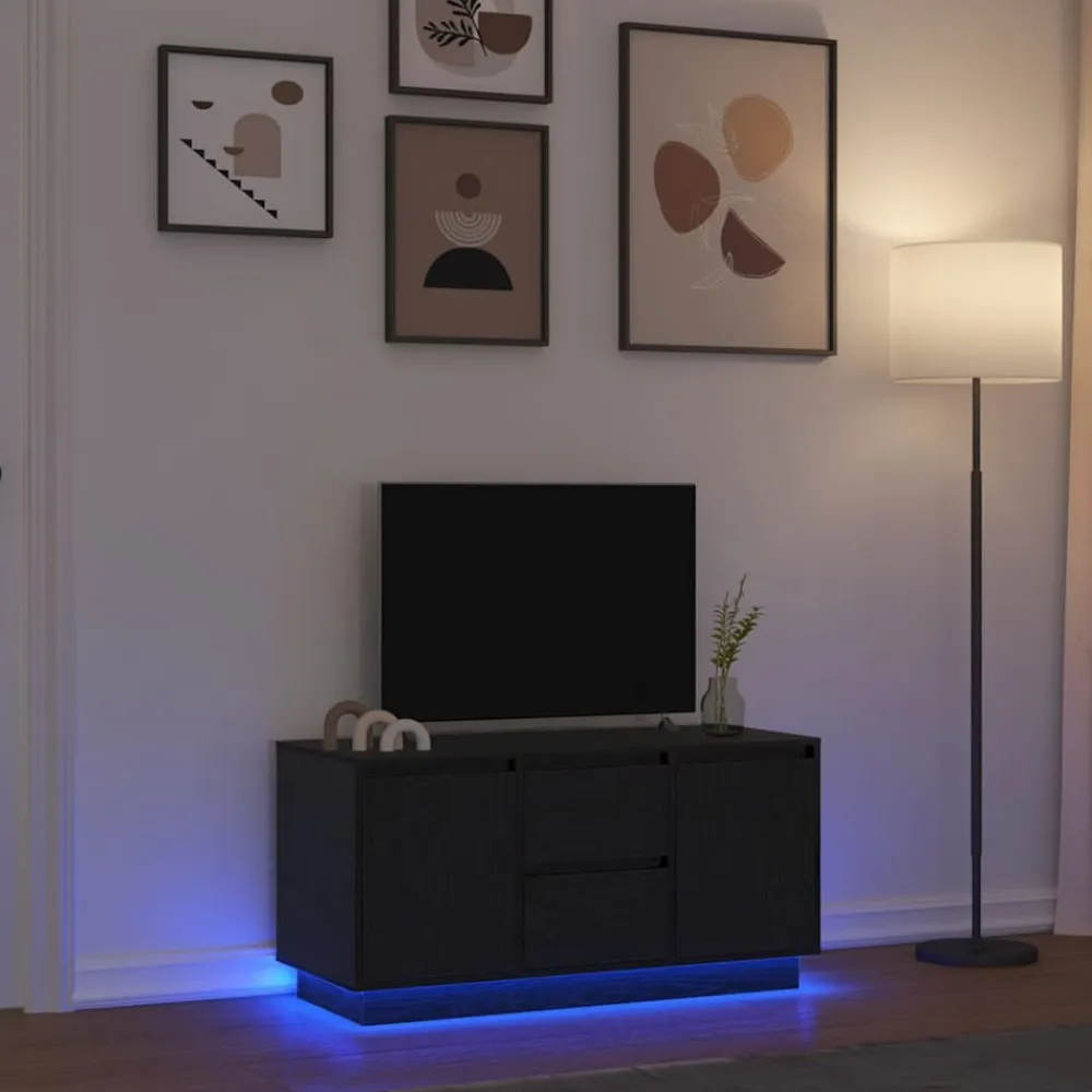 vidaXL Muebles Tv-Mueble de TV con luces LED 100x41x50 cm
