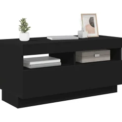 vidaXL Muebles Tv-Mueble de TV con luces LED 80x35x40 cm
