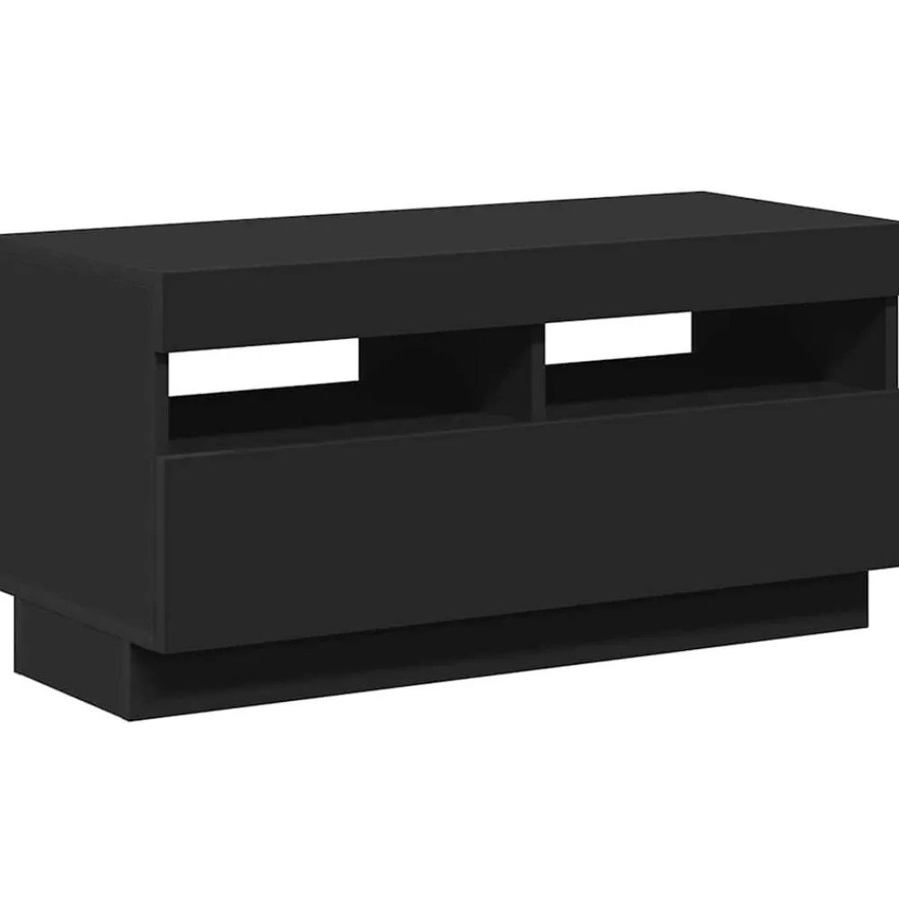 vidaXL Muebles Tv-Mueble de TV con luces LED 80x35x40 cm