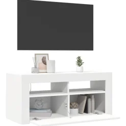 vidaXL Muebles Tv-Mueble de TV con luces LED 90x35x40 cm