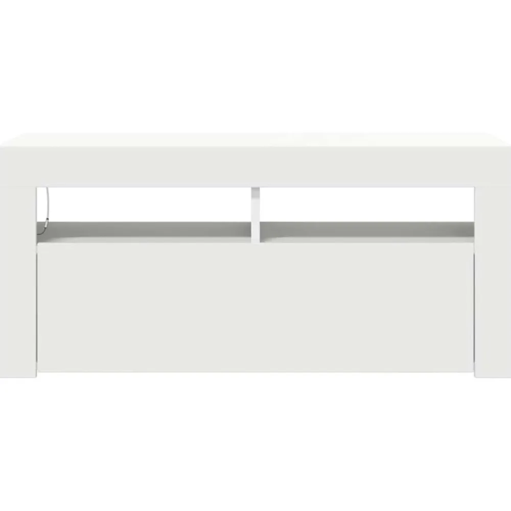 vidaXL Muebles Tv-Mueble de TV con luces LED 90x35x40 cm