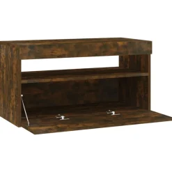 vidaXL Muebles Tv-Mueble de TV con luces LED 75x35x40 cm