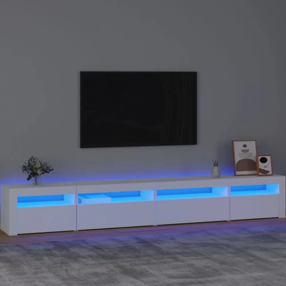 vidaXL Muebles Tv-Mueble de TV con luces LED 270x35x40 cm