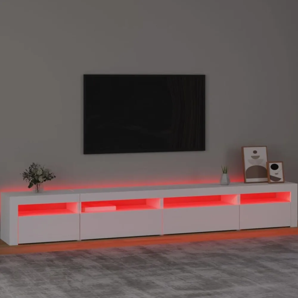 vidaXL Muebles Tv-Mueble de TV con luces LED 270x35x40 cm