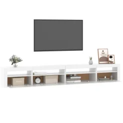 vidaXL Muebles Tv-Mueble de TV con luces LED 270x35x40 cm