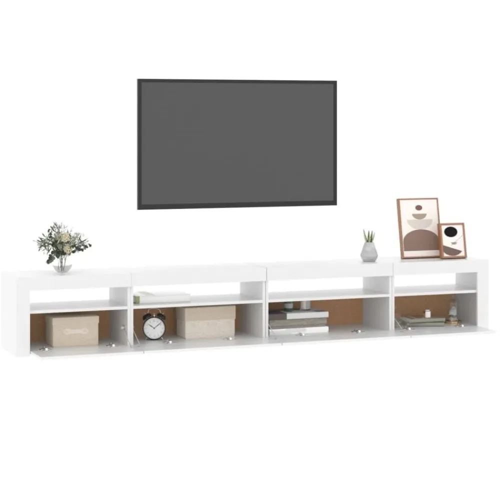 vidaXL Muebles Tv-Mueble de TV con luces LED 270x35x40 cm