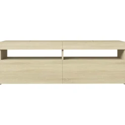 vidaXL Muebles Tv-Mueble de TV con luces LED 120x35x40 cm