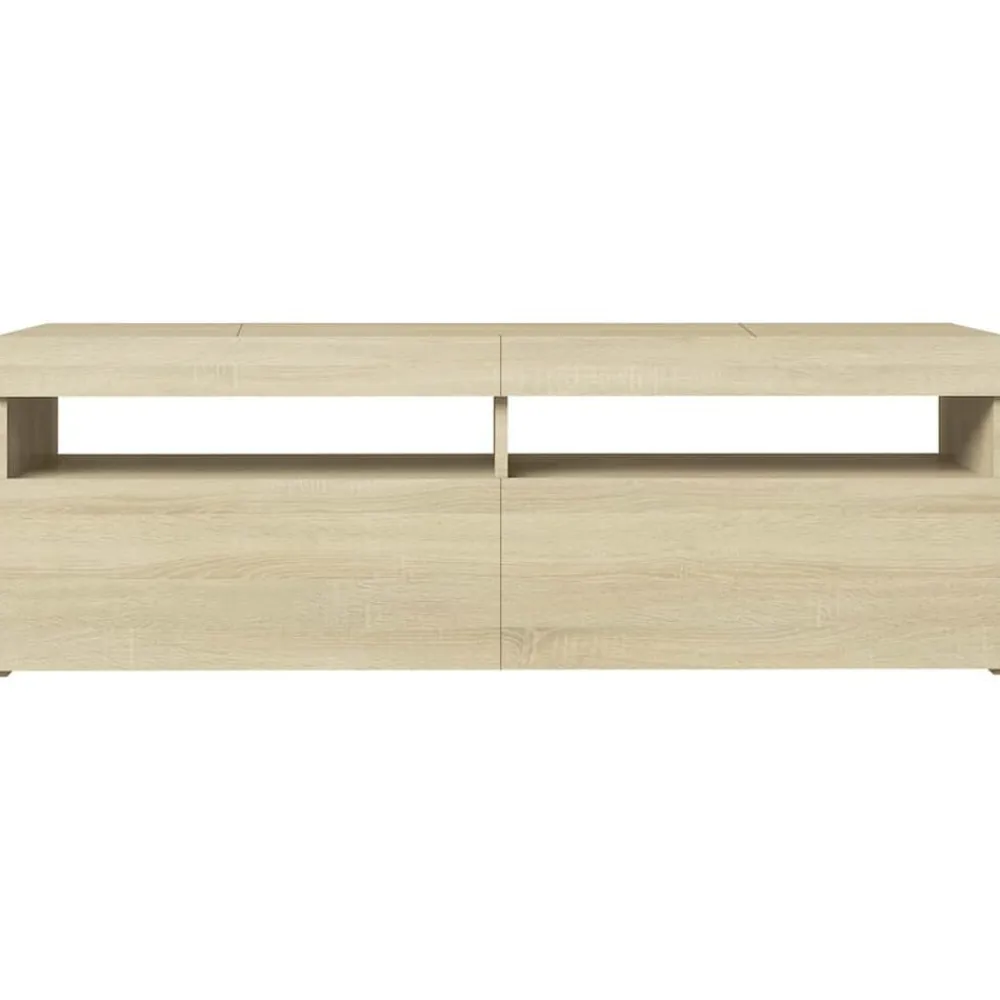 vidaXL Muebles Tv-Mueble de TV con luces LED 120x35x40 cm