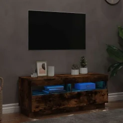vidaXL Muebles Tv-Mueble de TV con luces LED 100x35x40 cm