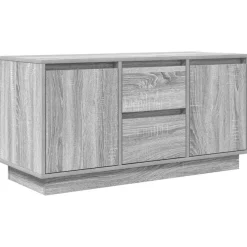 vidaXL Mueble de TV con luces LED Sonoma gris 100x41x50 cm Gris sonoma New