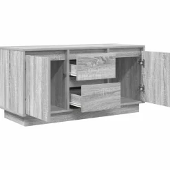 vidaXL Mueble de TV con luces LED Sonoma gris 100x41x50 cm Gris sonoma New