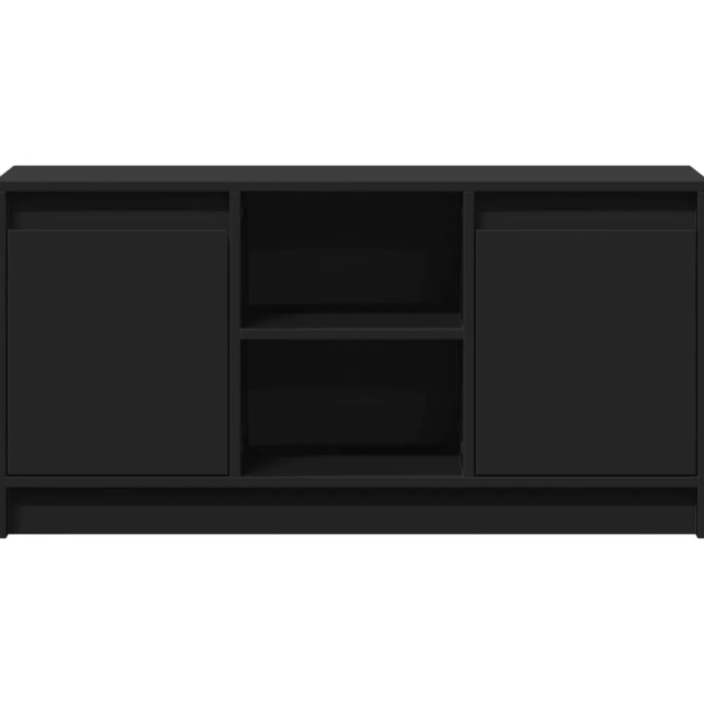 vidaXL Muebles Tv-Mueble de TV con LED madera de ingeniería 100x34x50 cm