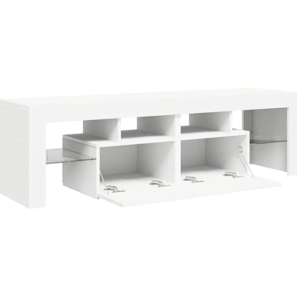 vidaXL Muebles Tv-Mueble de TV con luces LED 140x36,6x40 cm