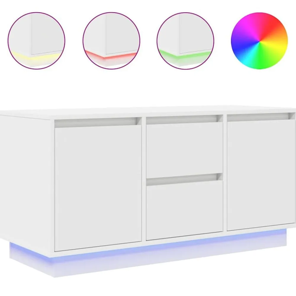 vidaXL Muebles Tv-Mueble de TV con luces LED 100x41x50 cm